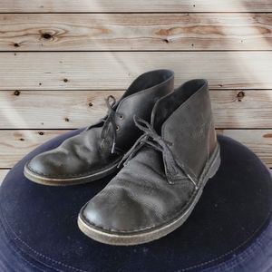 Clarks Originals Mens Desert Boot Leather Black - size 9 US